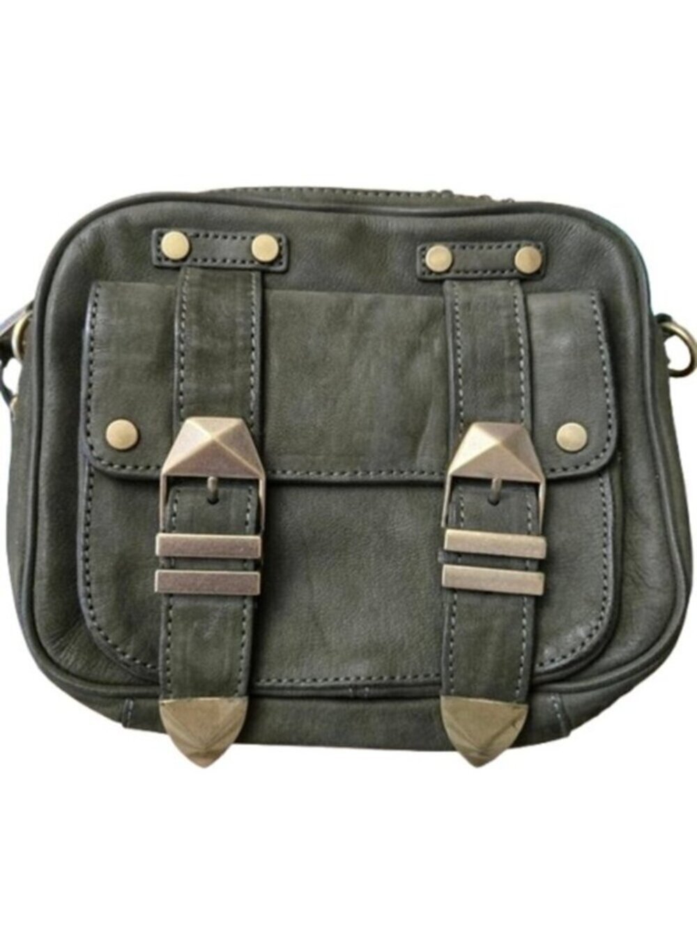 Rebecca Minkoff Boyfriend Crossbody Forest Green Leather Bag